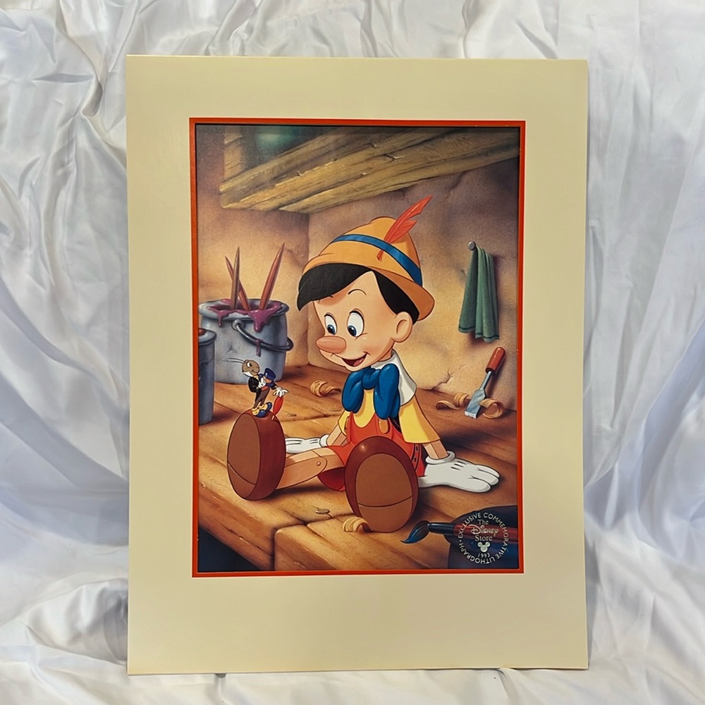 Disney Lithograph Pinocchio